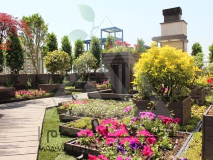 روف گاردن پرتابل مدولار portable modular green roof garden
