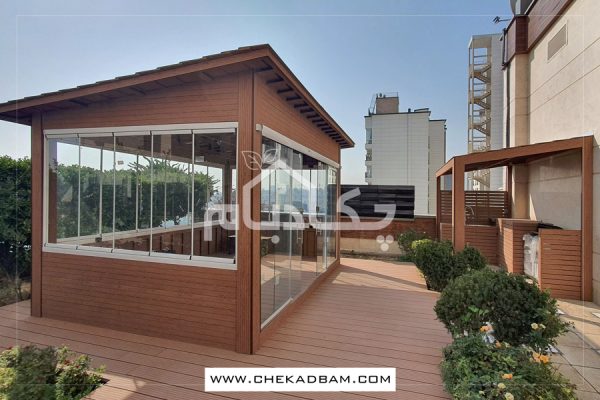 آلاچیق دور شیشه ای