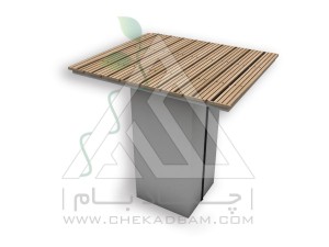 میز محوطه چوب پلاست تیپ 1