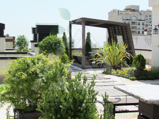 روف گاردن در تهران فرمانیه green roof garden in tehran farmaniyeh