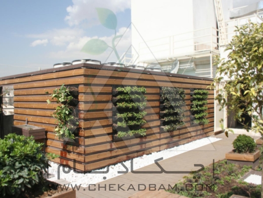 اجرای انواع دیوار سبز مدولار ترموود چوب پلاست