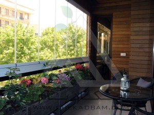 پروژه تراس سبز چکادبام-دروس تهران-فلاورباکس-کاشت گل-ترمووود و چوب پلاستیک 